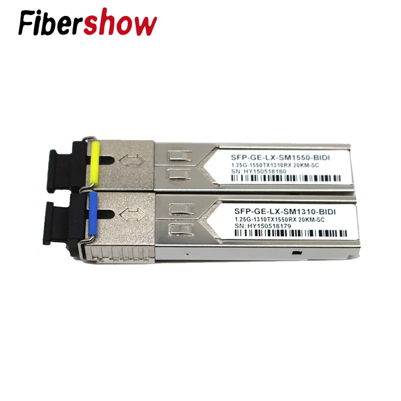SFP модуль SC разъем 1,25G SC BiDi 1310nm/1550nm WDM переключатель трансивер sfp-модуля с переключателем с функцией DDM