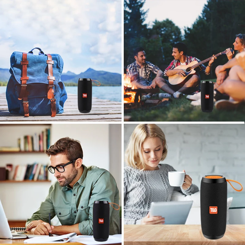 Bluetooth беспроводные колонки водонепроницаемые стерео колонки Портативная колонка с микрофоном FM радио MP3 Бас Звуковая коробка