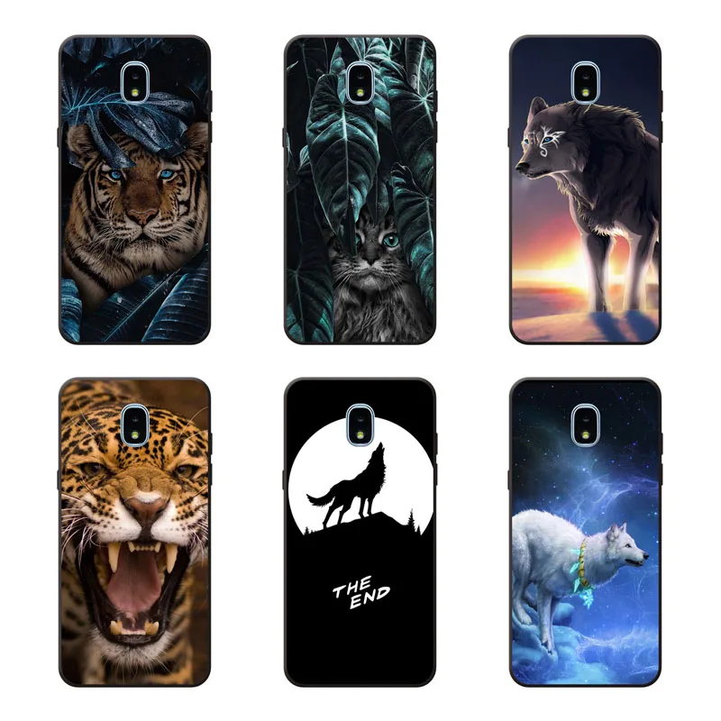 for samsung galaxy j3 2018 Case Silicon tigon beast Painting Soft TPU Back Cover Protect Phone cases |