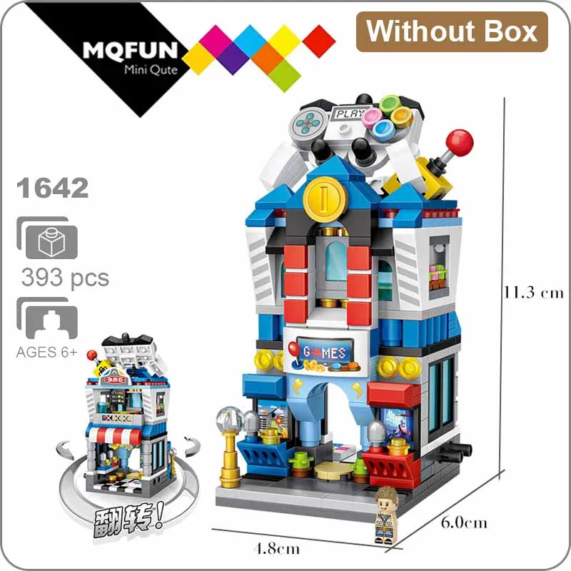 LOZ 1642 Without Box LOZ мини-блок улица город 3d Строительные блоки дом мультфильм магазин модель DIY сборки игрушки для детей Обучающие аниме развлечения - Цвет: LOZ 1642 Without Box