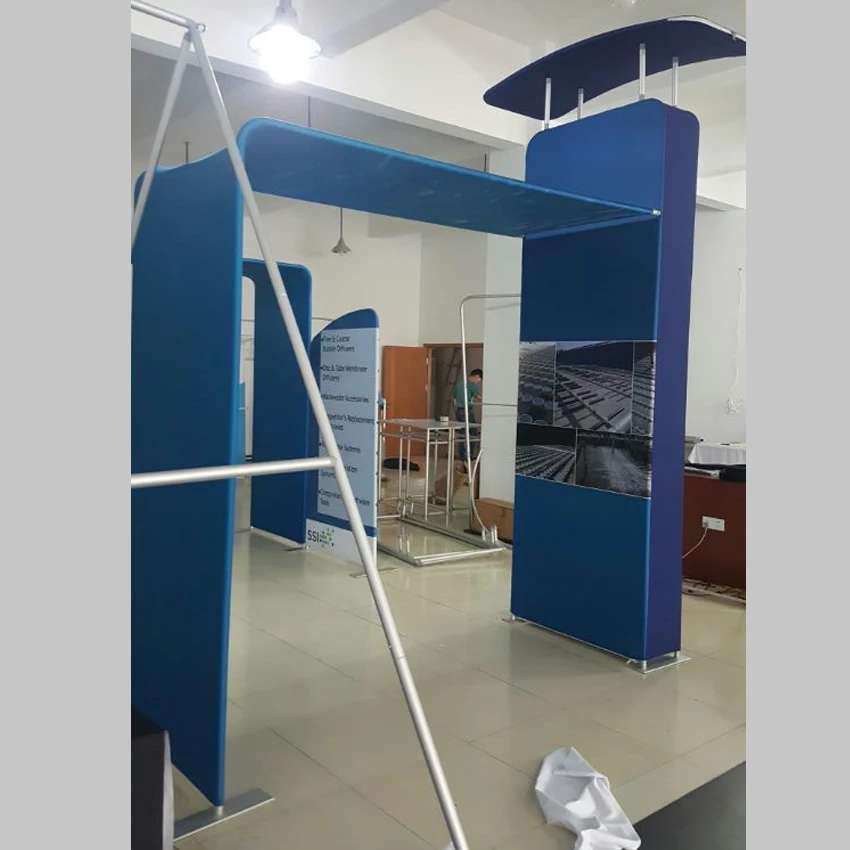 20-футовый портативный выставочный стенд для выставки на ткани с подставкой