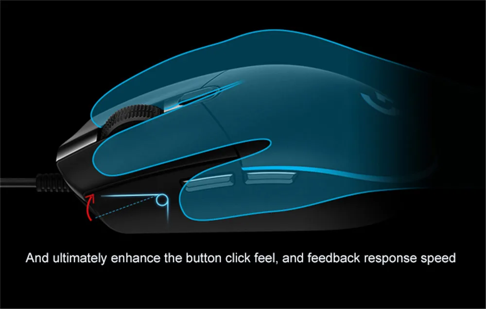 Оригинальная Проводная оптическая проводная мышь для программирования logitech G102 200-8000 dpi поддержка настольного компьютера/ноутбука windows 10/8/7