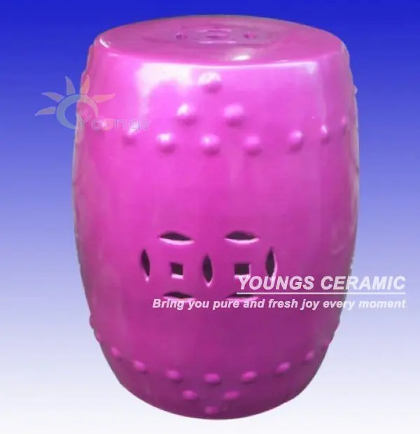 Элегантный яркий стул фиолетового цвета|garden stool|porcelain garden stoolceramic chinese stools |