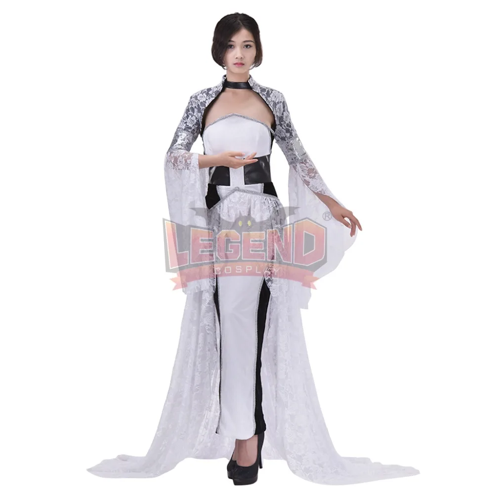 Косплей Легенда Final Fantasy XV FFXV FF15 Lunafreya Nox Fleuret Косплей Взрослый Костюм на заказ Хэллоуин женский костюм