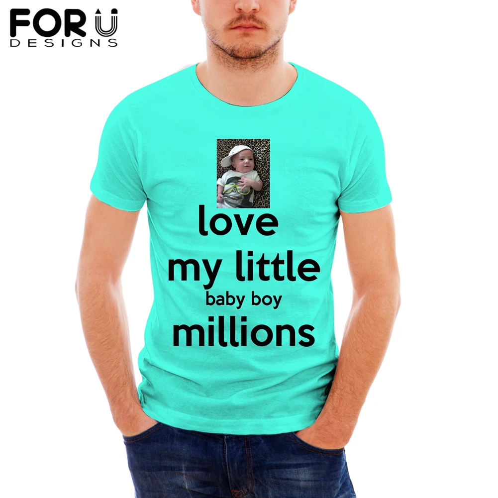 

FORUDESIGNS, Детская футболка с фотопечатью для мужчин, индивидуальная женская футболка с коротким рукавом, крутые мужские топы с круглым вырезо...