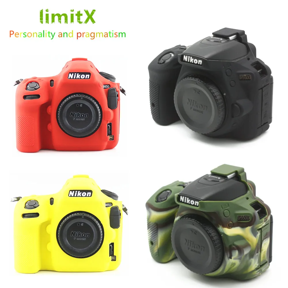 Мягкий силиконовый чехол для камеры Nikon Z7 Z6 Z5 D780 D750 D850 D3300 D3400 D3500 D5300 D5500 D5600 D7100 D7200