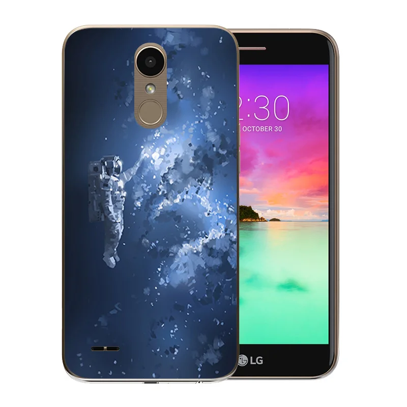 Роскошный гибкий чехол для LG K10 2017 задняя крышка M250 M250N X400 Мягкий силиконовый