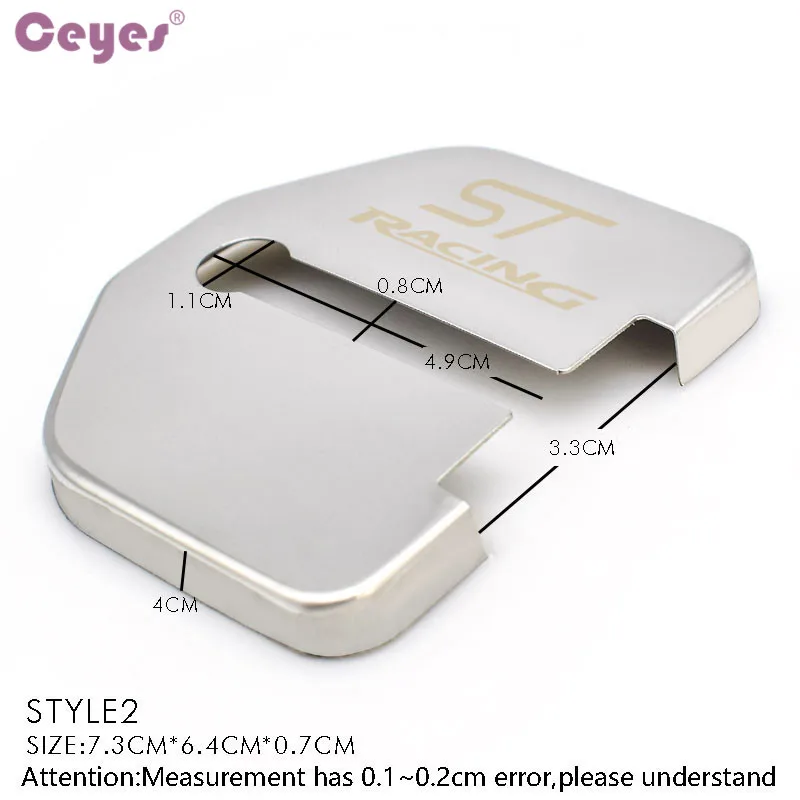 Ceyes 4 шт. автомобильные аксессуары Строительная Защитная Пряжка Чехол для Ford Focus 3