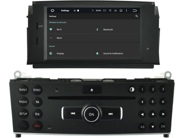 Android 8 0 автомобильный аудио dvd плеер для MERCEDES BENZ C CLASS W204 (2007 2011) gps мультимедиа
