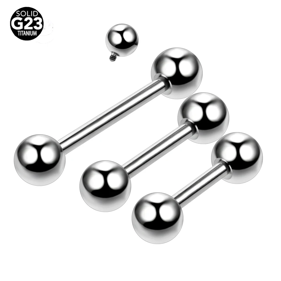 Кольца для пирсинга с внутренней резьбой имитация серьги-штанги из титана