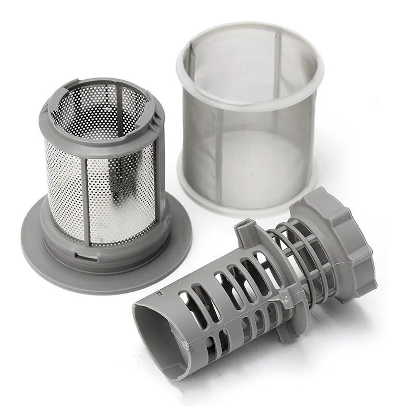 

2 Part Dishwasher Mesh Filter Set Grey PP For Bosch Dishwasher 427903 170740 Series Replacement for Dishwasher Drop Shipping