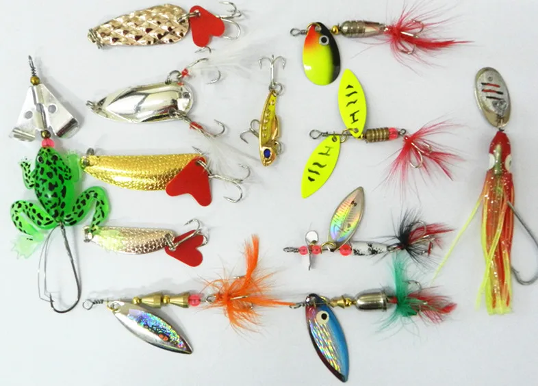 22 шт. рыболовные снасти приманка комплект приманки установить комплекты мягкий