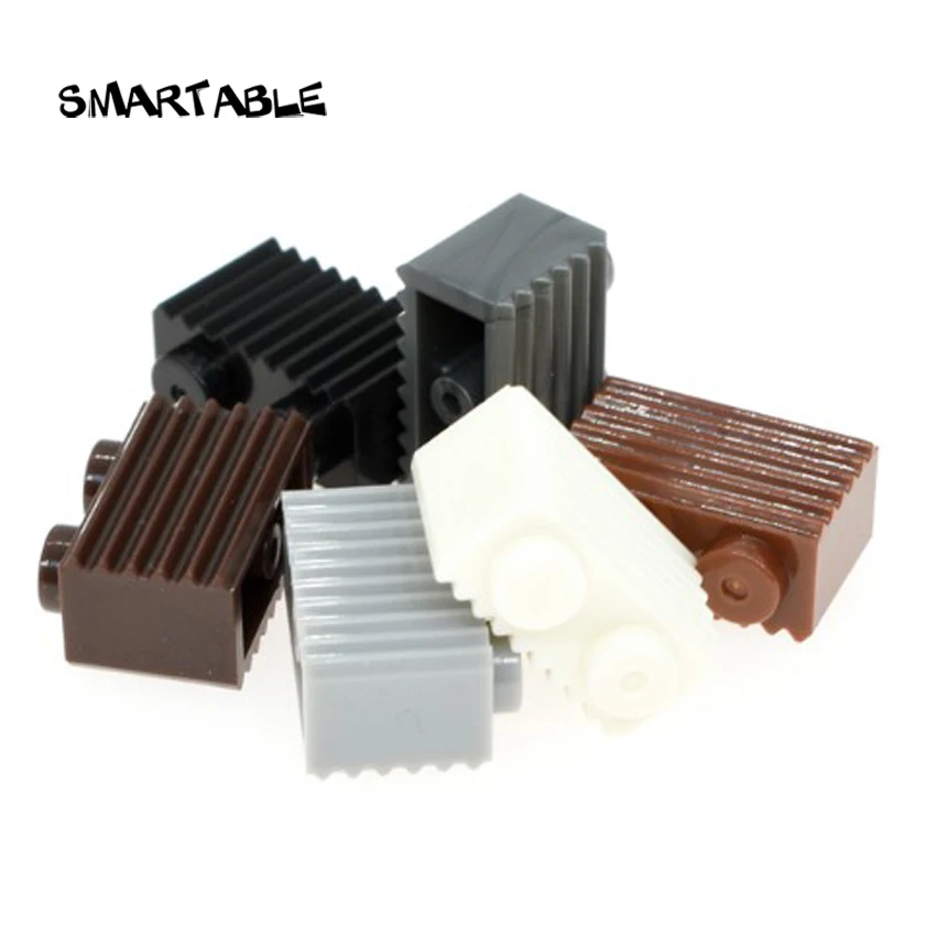 Специальный конструктор Smartable 1x2 с грилем строительные блоки MOC детали сделай сам