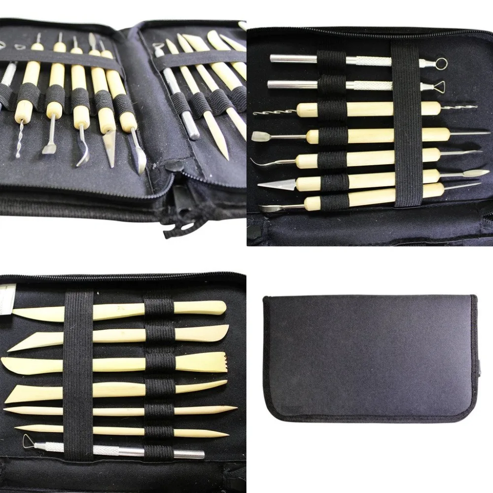 14 шт глиняная Лепка Резьба Инструменты для гончарного дела набор полимерный