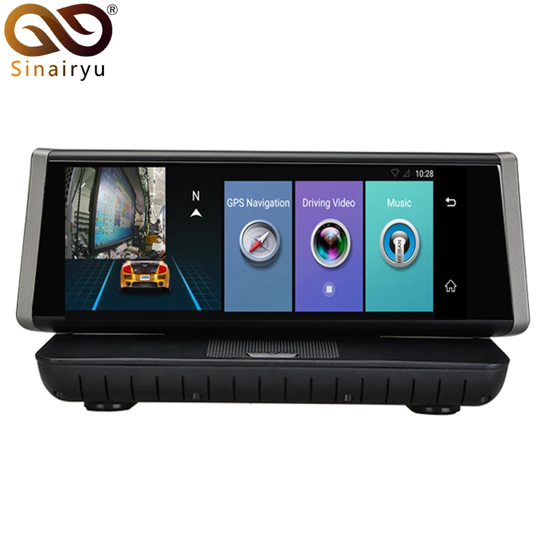 Sinairyu Автомобильный dvr камера 8 &quotTouch 4G Android Wi Fi gps Full HD 1080p видео регистраторы