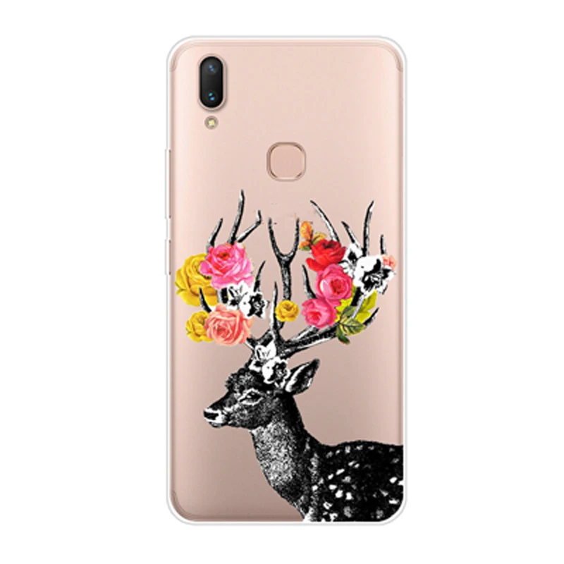 Чехол для Vivo V9 чехол бампер Прозрачная защитная задняя крышка тонкий мягкий