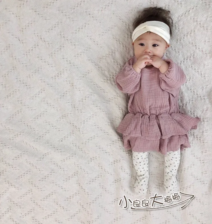 2019 корейские Комбинезоны для маленьких девочек с оборками милая детская одежда