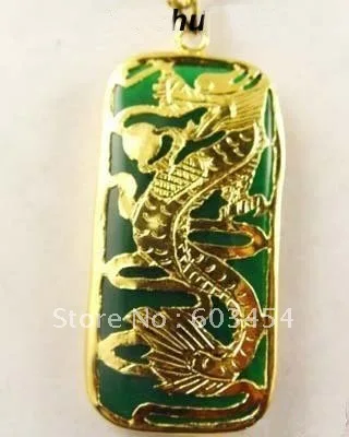 Бесплатная доставка оптовая продажа Superb dragon Green мужские ювелирные изделия кулон