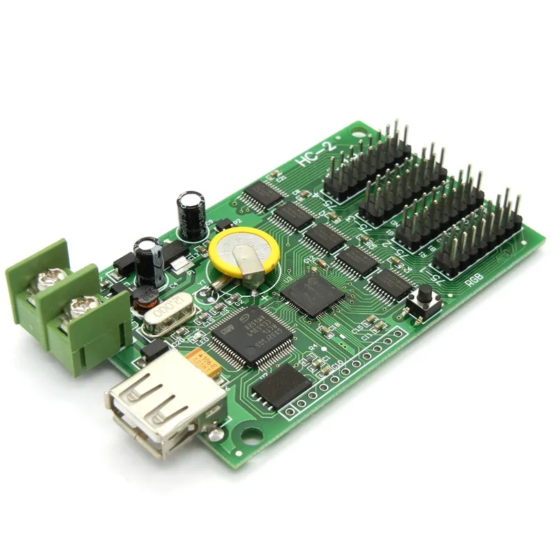 HC 2 USB асинхронный Светодиодный Управление карты 4 * HUB75e U диск видео Дисплей Lintel