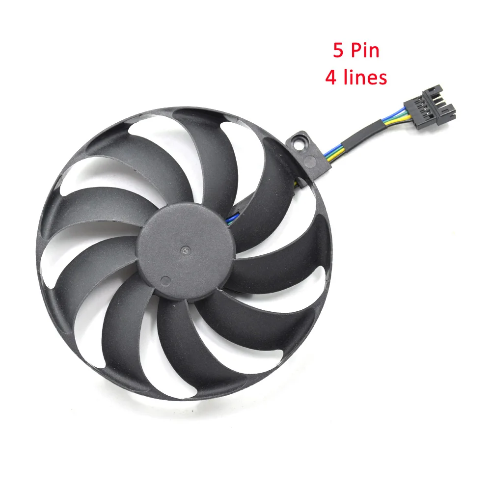5 Pin 88 мм T129215SU графическая карта кулер вентиляторы для ASUS ROG STRIX-GeForce RTX 2080 2080 Ti игровой RTX2080 RTX2080Ti вентилятор - Цвет лезвия: 5 Pin