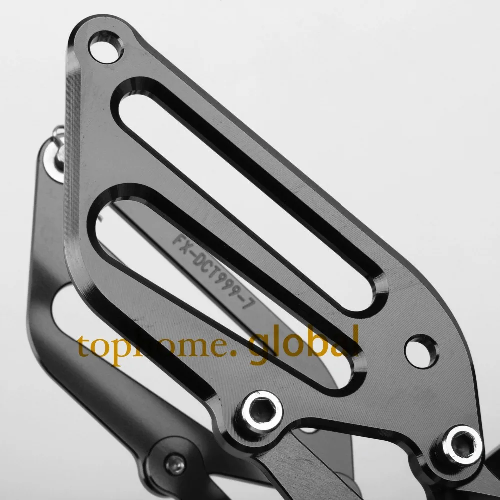 Черные Запчасти для мотоциклов ЧПУ комплекты задних ножек колышки задний Набор