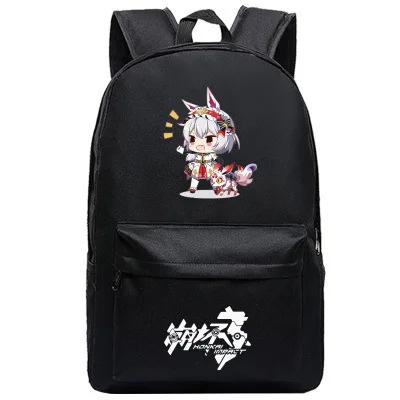 Honkai Impact 3 Печать Backapck Kiana caslana Косплей сумки холщовые школьные сумки для девочек-подростков дорожные сумки через плечо