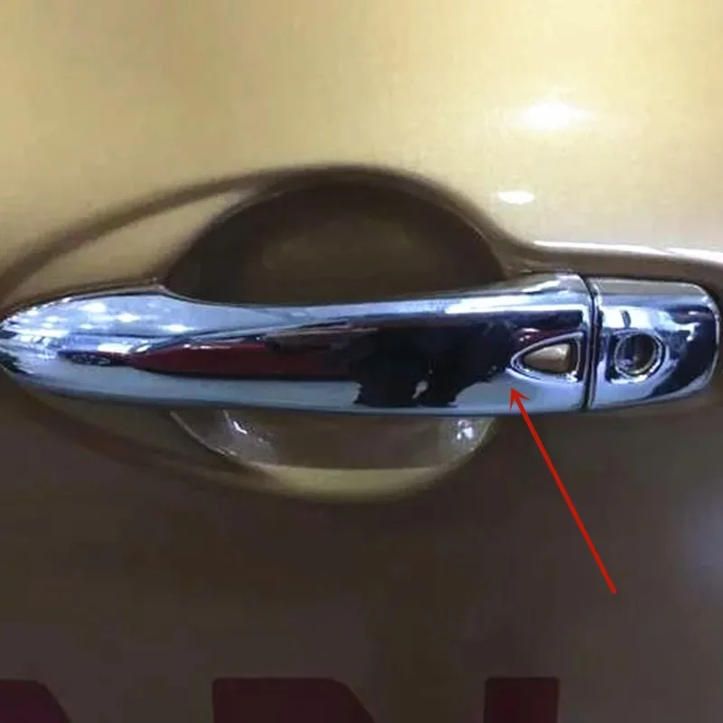 Наружная Хромированная ручка для Nissan Qashqai J11 Dualis 2014 2015 2016 2017 ABS внешние