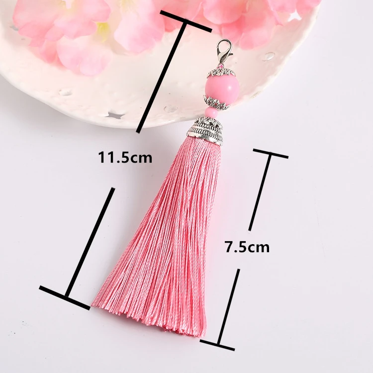 5 шт./лот Горячая хлопковая шелковая кисточка для брелока сережек бусин подвеска