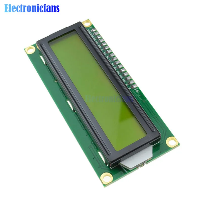 1602 16X2 ЖК модуль IIC I2C TWI S I серийный интерфейс Желтый дисплей символ для Arduino