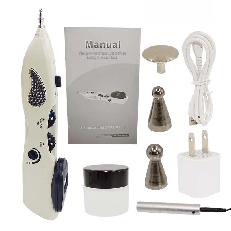 Acupuncture Point 3 в 1 Акупунктура ручка Меридиан энергетическая ручка обезболивающий детектор точек акупунктуры устройство Акупунктура Массажная ручка товары для здоровья - Цвет: Acupuncture Point