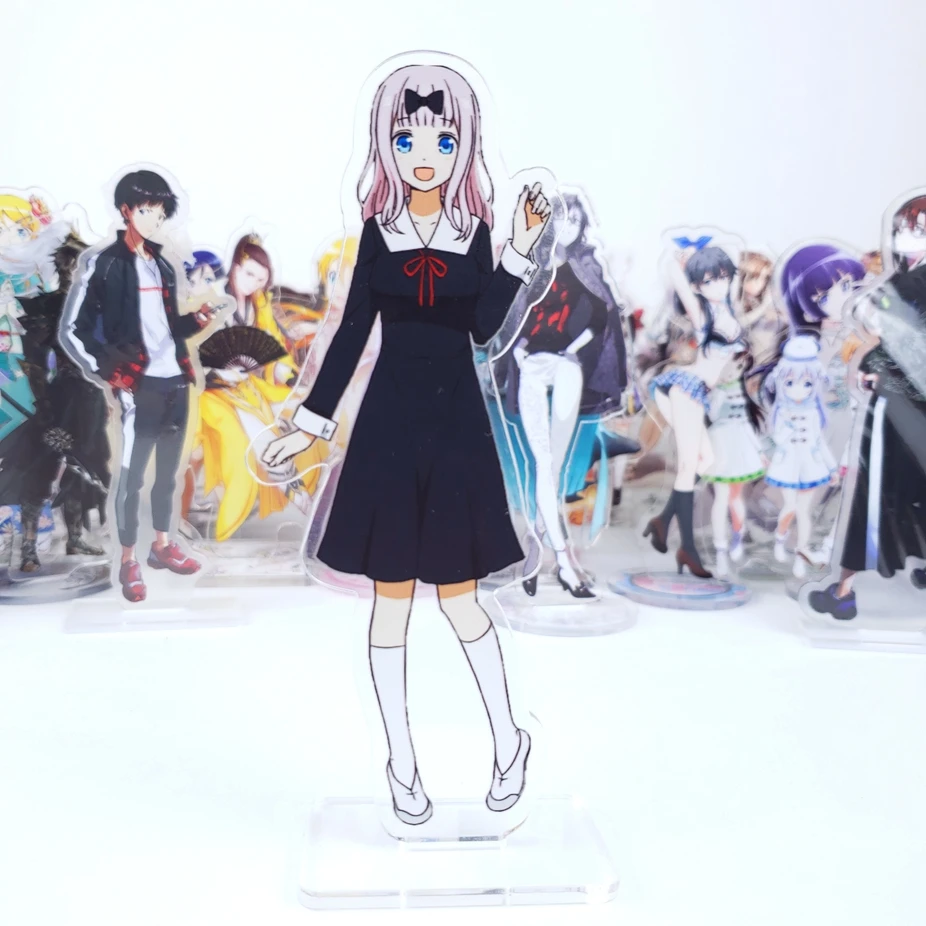 Аниме Kaguya sama: Love Is War Shinomiya Chika Fujiwara Косплей двухсторонняя фигурка на акриловой
