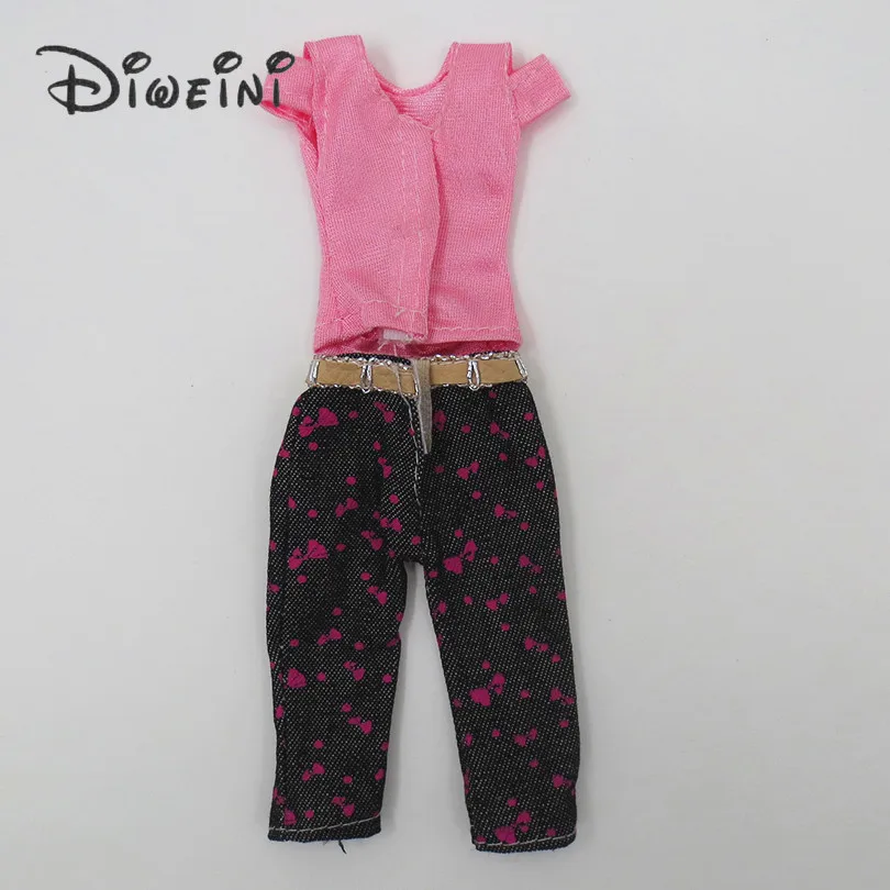 Fashion Handmade daily clothes suits For Barbie Doll Clothes Blouse Outfit Baby kid Toys for girl's Gift barbie dolls acessorios | Игрушки