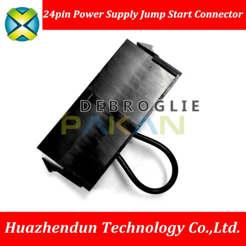 Продажа оптом 200 шт. s atx PSU 24pin источник питания jumper starter jack адаптер соединитель для