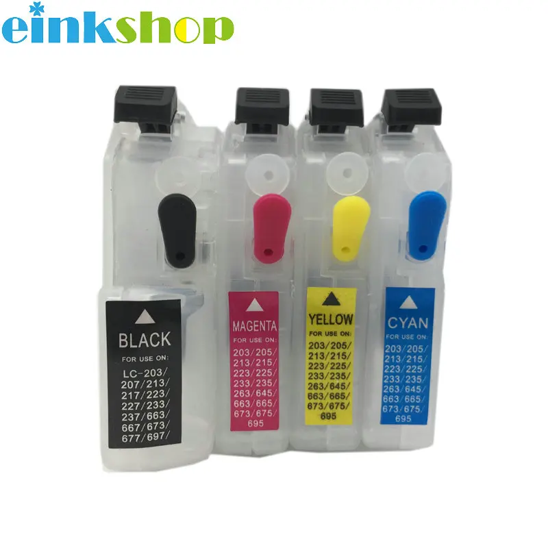 Сбрасыватель микросхем Einkshop для многоразового картриджа brother LC203 LC205 LC207 LC211 LC213 LC215