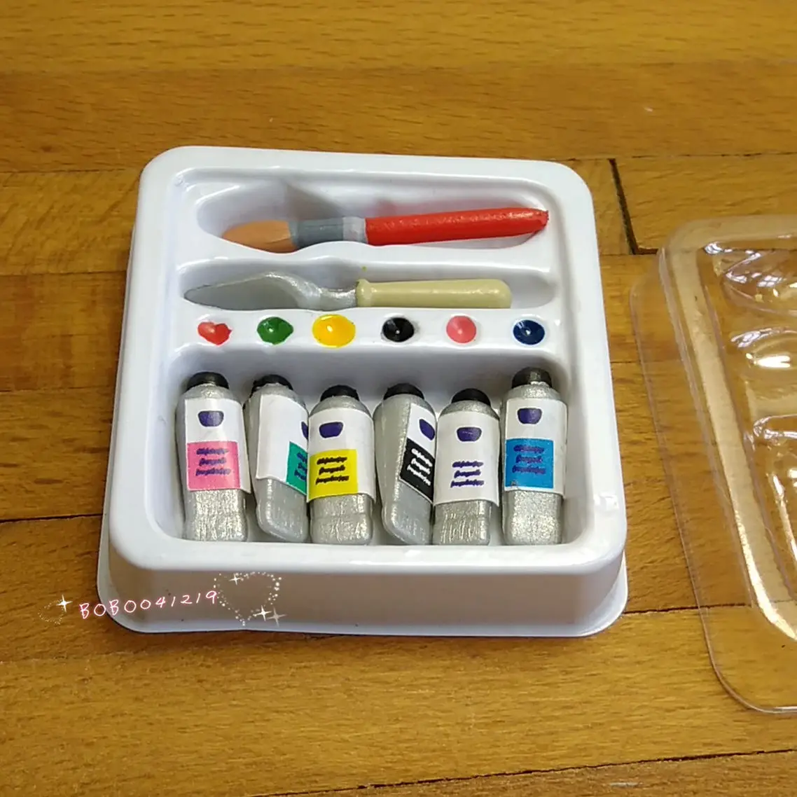 Кукольный домик миниатюрная 1:6 игрушка пластиковая коробка для рисования длина 4