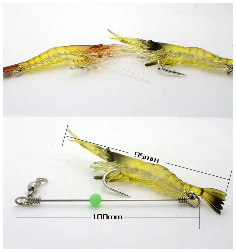 10 шт. приманка для ночной рыбалки|shrimp sand|shrimp sizelure spoon |