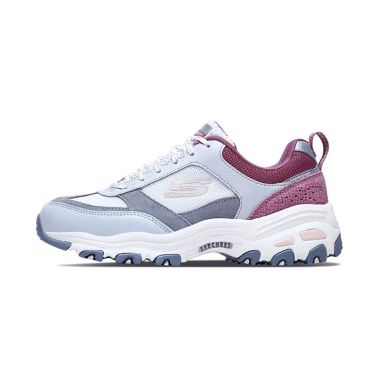 Skechers/женская повседневная обувь; удобные дышащие кроссовки на платформе для папы; черная обувь для отдыха на толстой подошве; женская обувь; 13140-BKW