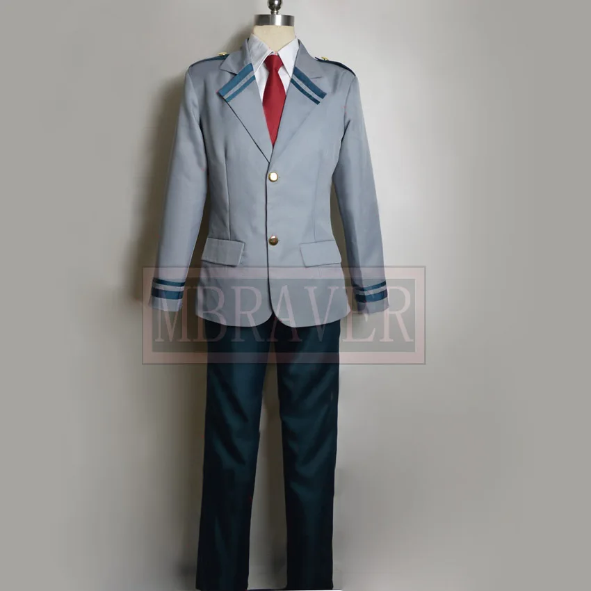 JP Аниме Boku no Hero моя геройская Академия Midoriya Izuku Bakugou Katsuki серая школьная форма