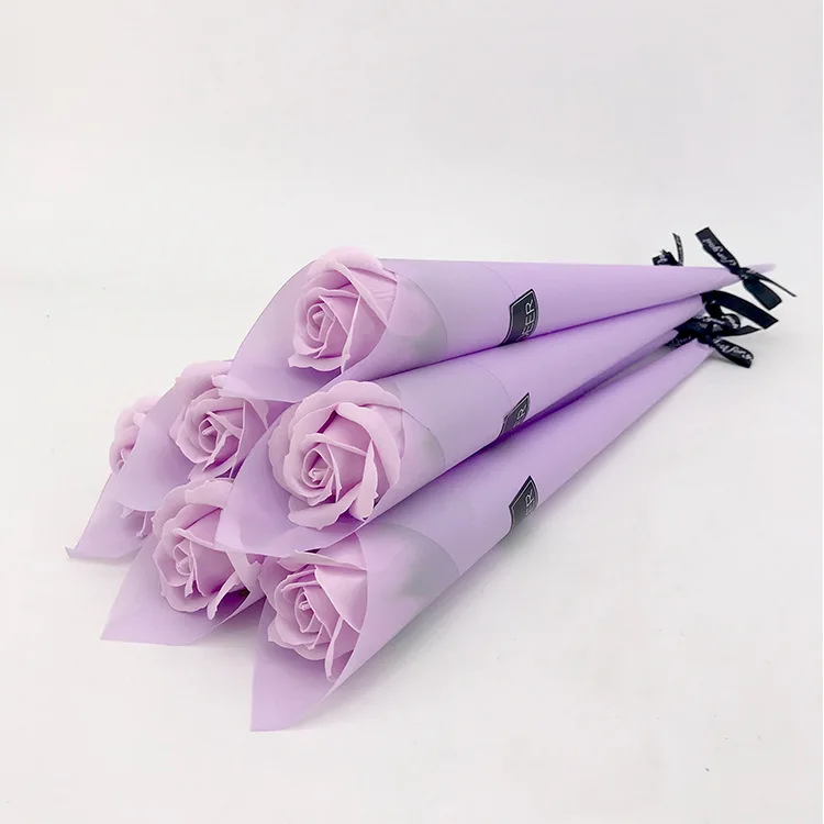 purple 5/9/11 лет/50 шт розы мыло цветы романтической свадебной Роза мыло цветок для подарок на день Святого Валентина; туфли на день матери; большие подарки - Цвет: purple