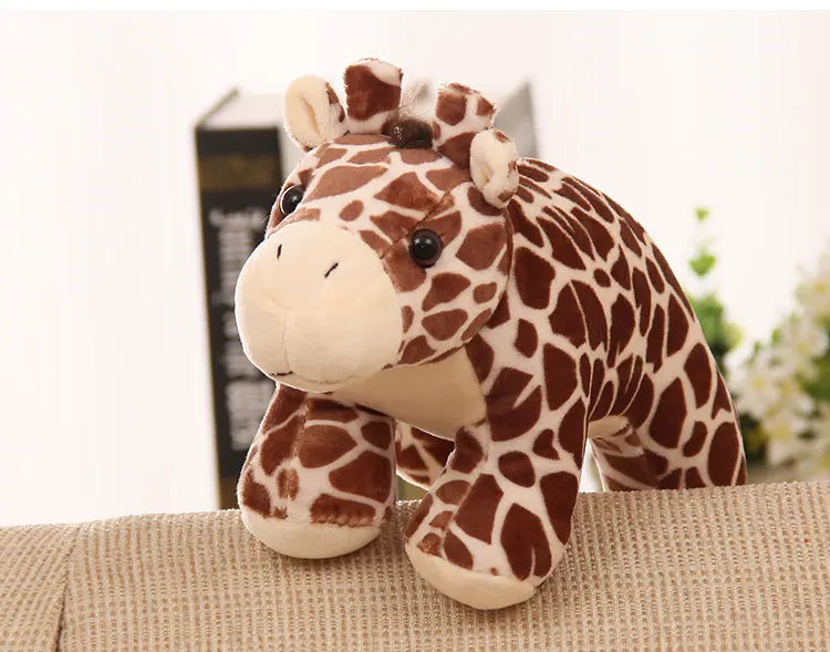 

cute plush giraffe toy high quality cartoon giraffe doll gift about 22cm