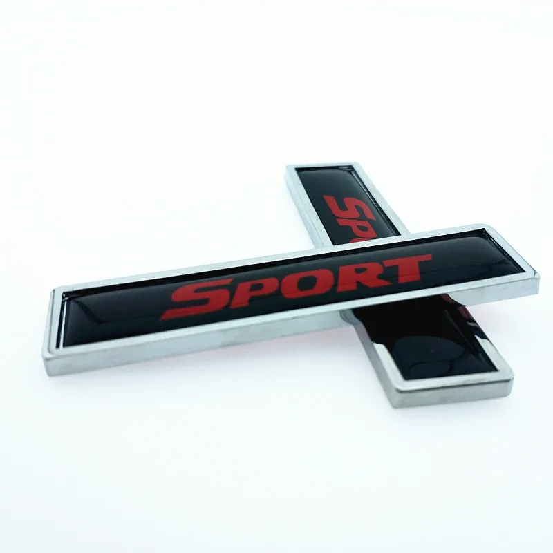 2PCS/lot SPORT logo Fender Side Decoration Sticker Metal Emblem Badge Decal Car Styling for Toyota Highlander BMW HONDA | Автомобили и