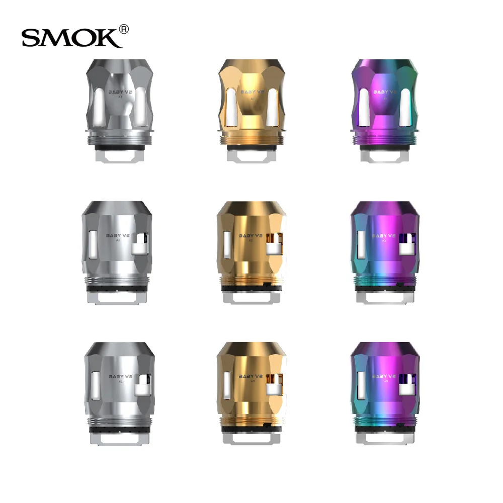 3 шт./лот Smok TFV8 BABY V2 Coil Baby A1 A2 A3 S1 S2 K1 K4 сменная катушка для Tfv8 Tank Mag Grip Kit | Электроника