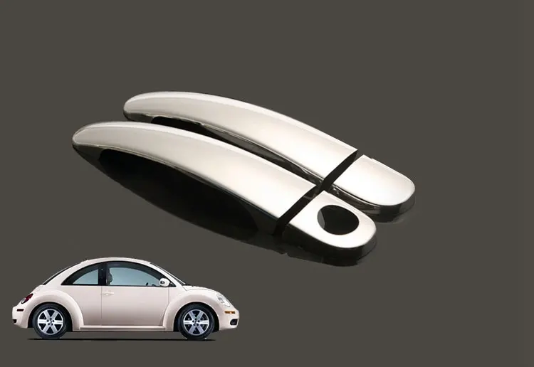 For VW Beetle 2012-2017 Chrome Door Handle Covers Trim Set of 2Pcs Volkswagen New Car Accessories Styling 2013 2014 | Автомобили и