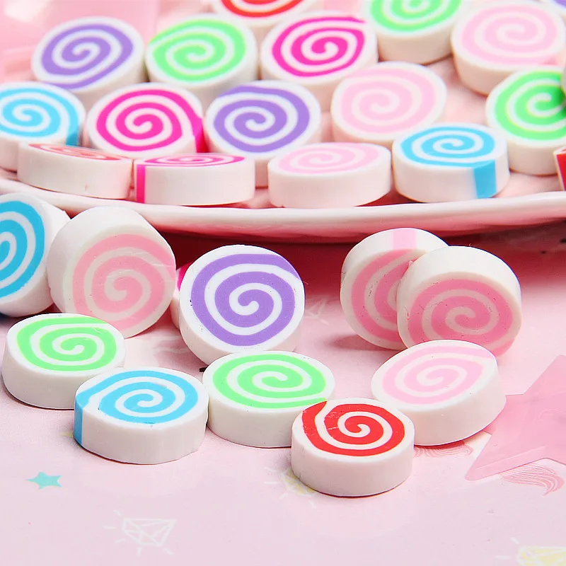 10 шт. Kawaii глины Кабошоны Конфеты искусственная еда муляж DIY чехол для телефона