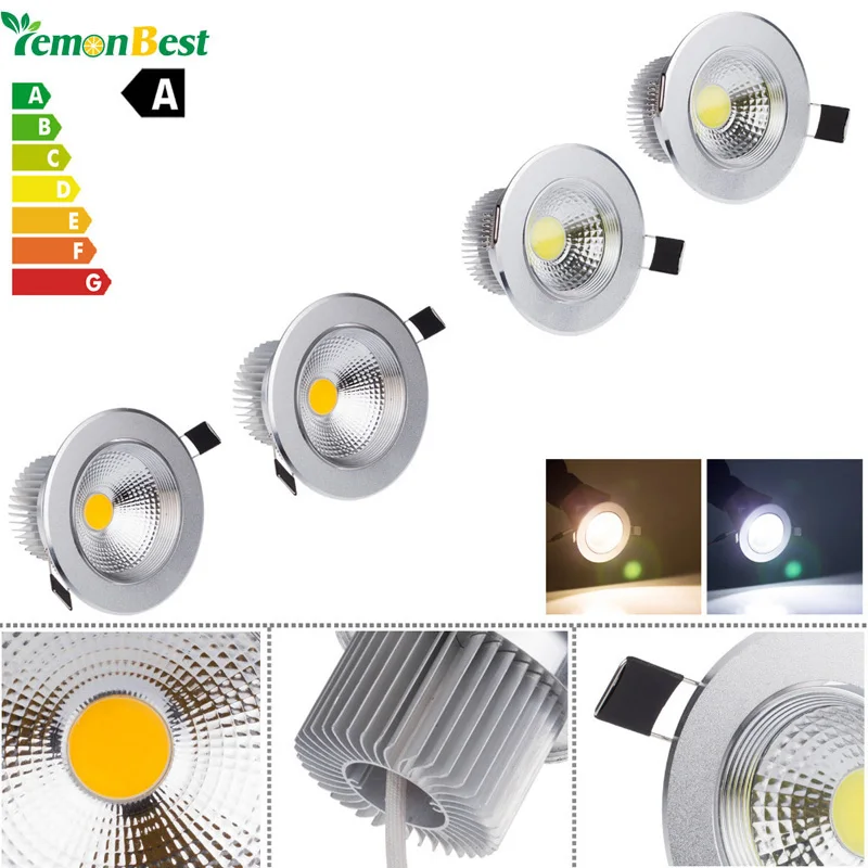 Диммируемый Светодиодный точечный светильник LemonBest 3 Вт 5 7 9 светодиодный для дома