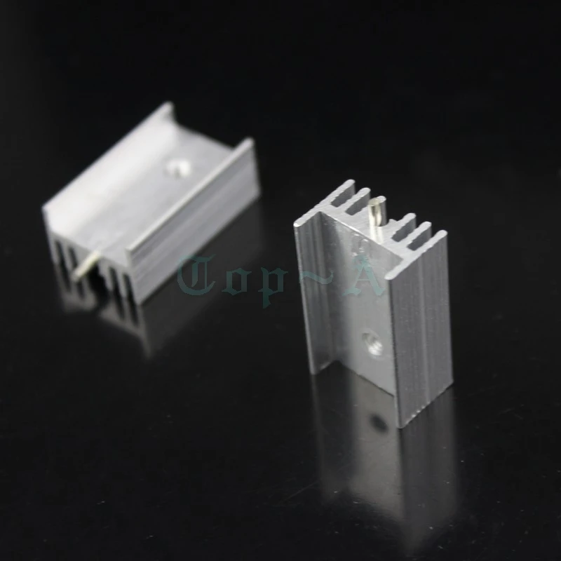 Оптовая продажа 500 шт. радиатор 25x15x10 мм алюминиевый 220 TO220 IC с иглой|ic heatsink|heat