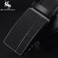 jifanpaul mens genuine leather black automatic buckle belt trend youth mens leather personality simple business beautiful belt