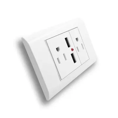 Модель 120 американский стандарт сдвоенный вход USB шестигранный настенный блок