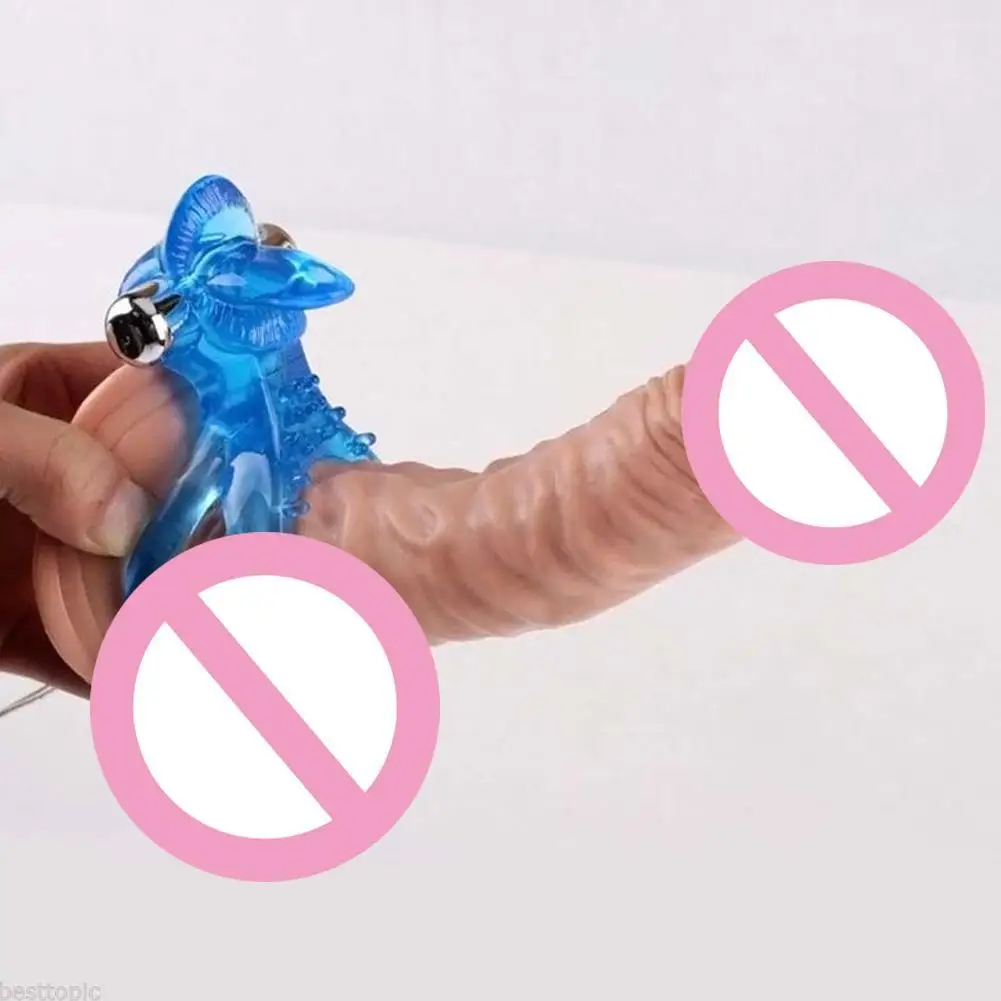 Вибрационное кольцо с большим языком мужской Фиксатор задержкой времени тонкое