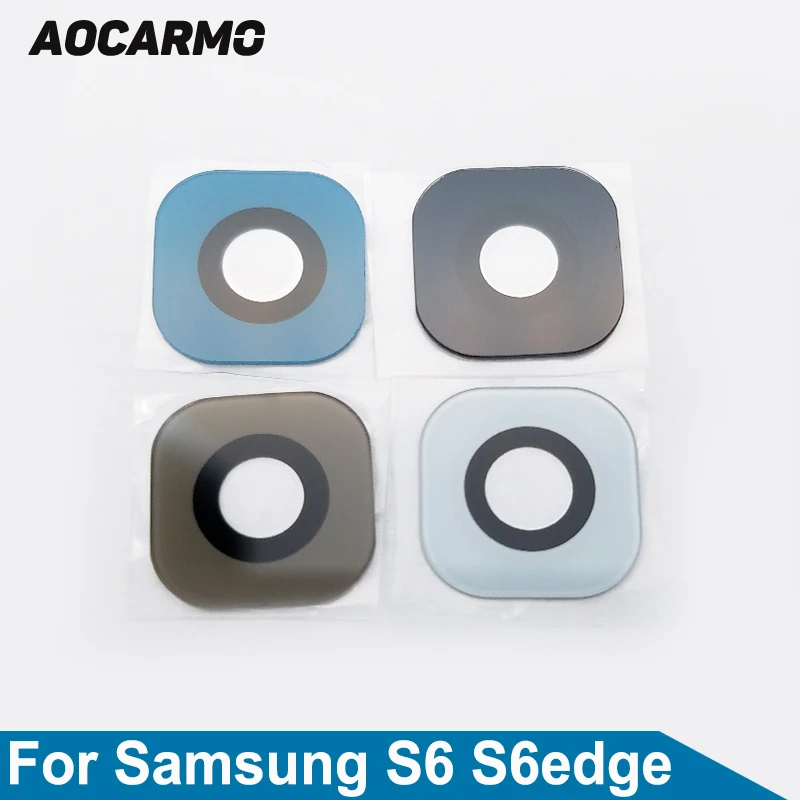 Aocarmo для Samsung Galaxy S6 S6edge Edge G9200 G9250 задняя камера объектив стеклянная крышка с